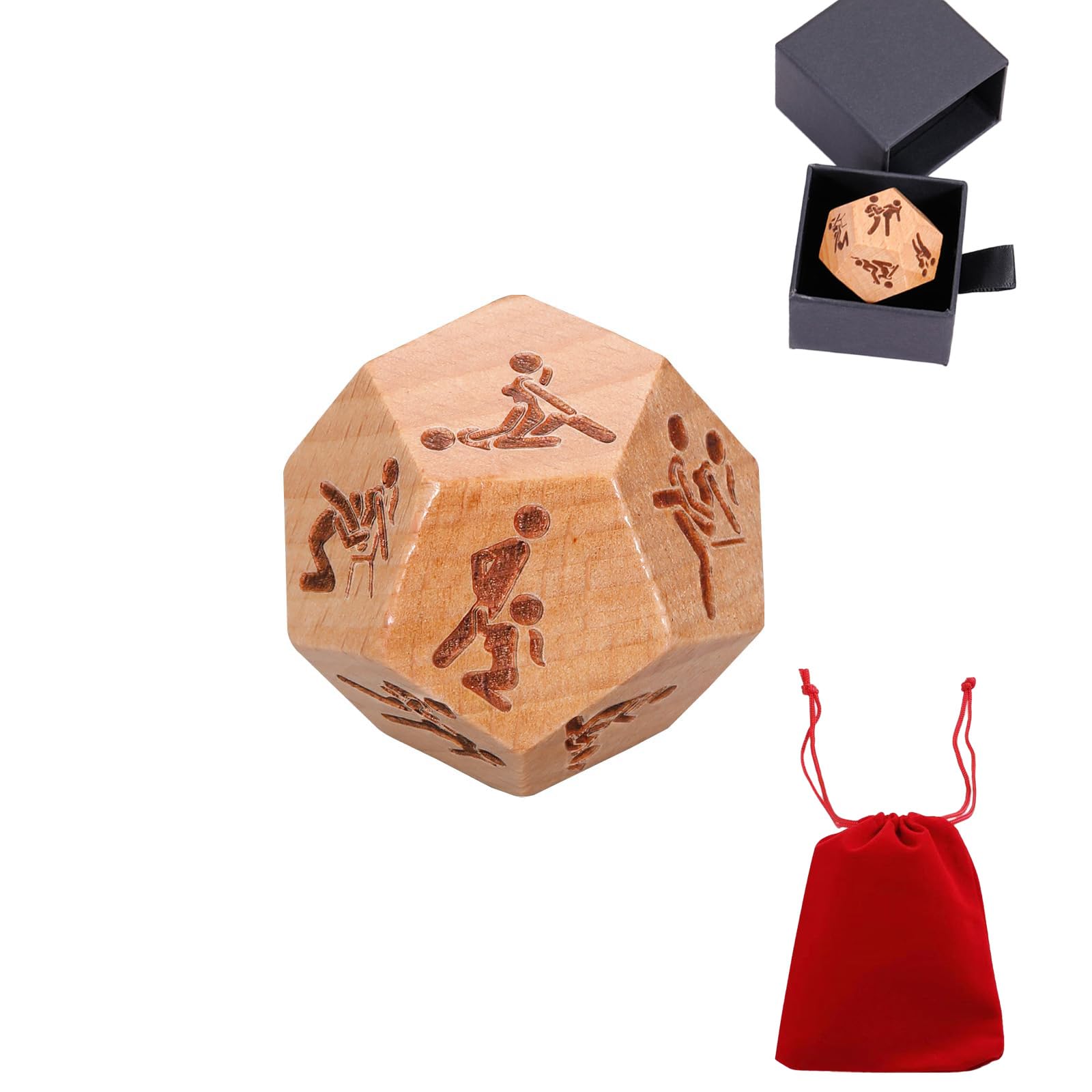 Adult Sex Dice for Couples - Fun Intimacy Game for Date Night, Romantic Couple Toys, Unique Gifts for Him & Her (Husband/Wife, Boyfriend/Girlfriend) - Perfect for Anniversary, Valentine's Day & Spicing Up Your Relationship