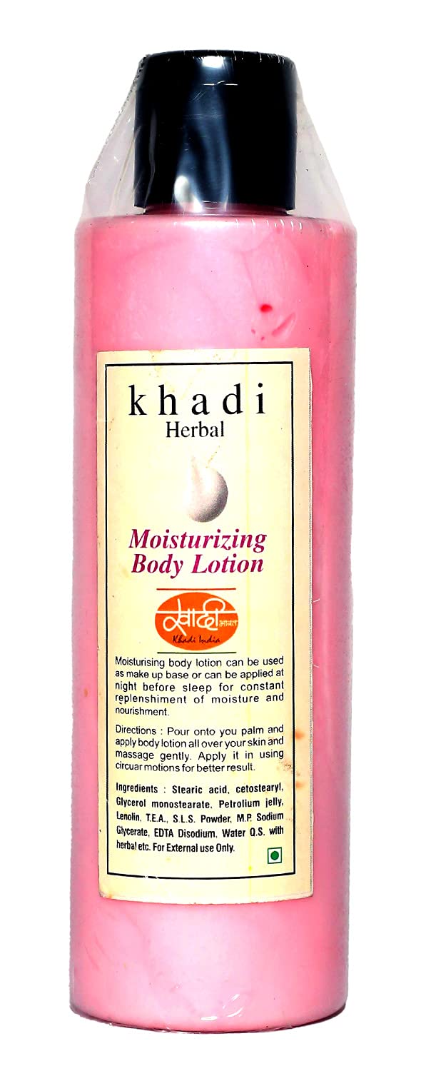 Khadi Natural Herbal Moisturizing Lotion for Face & Body - Hydrating & Nourishing Moisturizer for Normal & Dry Skin | Paraben-Free, Non-Sticky Formula | 200ml | Perfect for Daily Skincare & Post-Shower Hydration