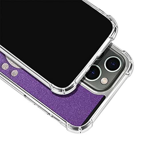 Skinit Clear Phone Case for iPhone 13 Pro Max - Purple Glitter Musical Heart Design Protective Cover | Slim Shockproof Case for Women Girls | Perfect for Everyday Use, Parties & Gift Giving