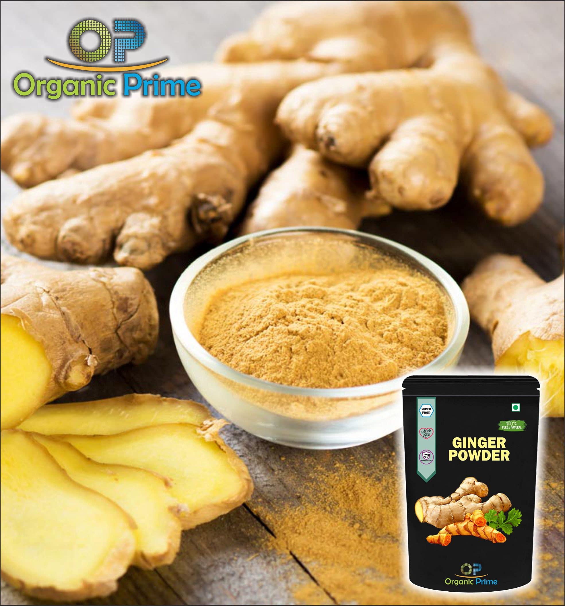 Organic Prime Ginger Powder | Adrak Powder | Sonth Powder - 200g | Premium Quality, 100% Natural | Perfect for Tea, Cooking & Ayurvedic Remedies