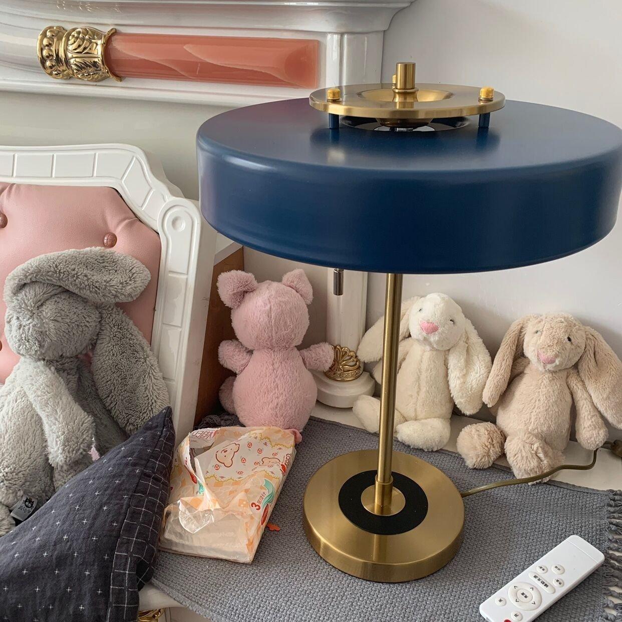 Revolve Table Lamp - Modern LED Nightstand Light with Adjustable Brightness for Bedroom, Living Room & Office