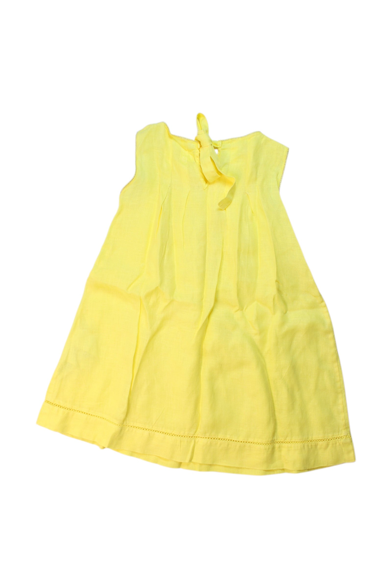 120% Linen Sleeveless Summer Dress for Toddler Girls 4T - Perfect for Beach Vacations, Playdates & Outdoor Adventures