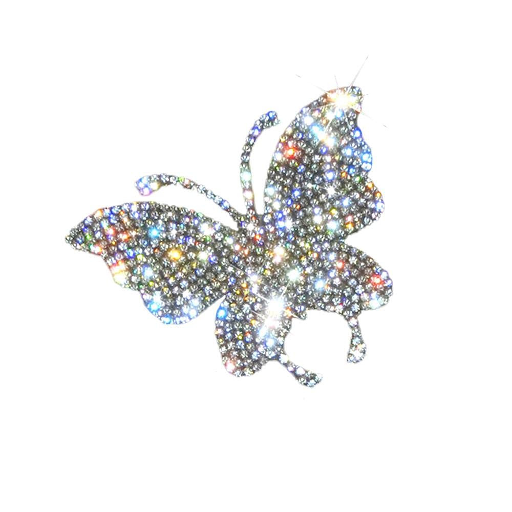 Sparkling Butterfly Rhinestone Car Stickers - 2 Pack Crystal Decals for Cars, Bumpers, Windows, Laptops & Luggage | Waterproof DIY Decoration for Girls, Teens & Women | Perfect for Personalizing Vehicles, Tech & Travel Accessories