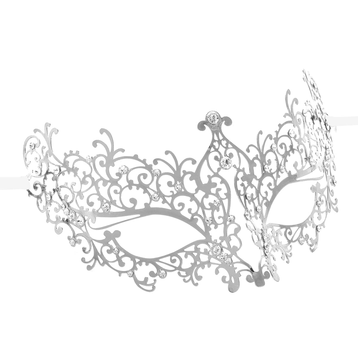 Elegant Venetian Masquerade Mask Couple Set - Metal Party Masks for Halloween, Mardi Gras, Costume Balls & Themed Events - Perfect for Couples, Balls, and Venetian Carnival Celebrations