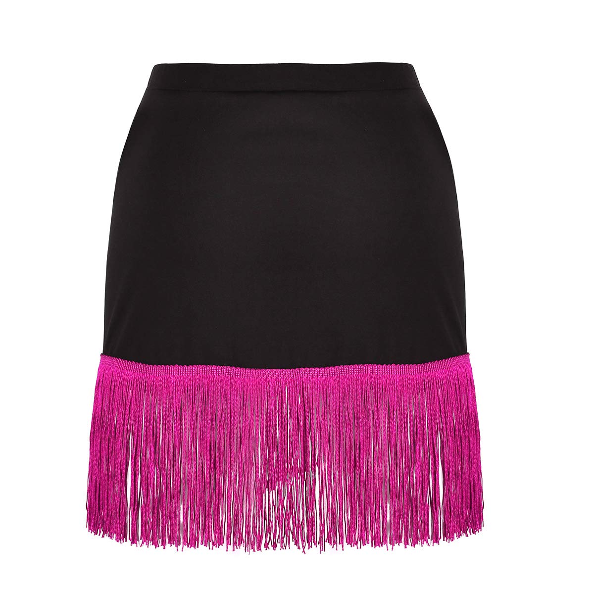 Latin Tango Ballroom Fringe Skirt - Women's Samba Salsa Dance Dress with Tassels for Prom, Party & Performance | Elegant Swing Skirt for Tango, Salsa, Ballroom & Latin Dance Costume