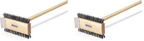 Carlisle 4002600 Broiler Master Grill Brush - Heavy Duty Carbon Steel Bristles, 30.5