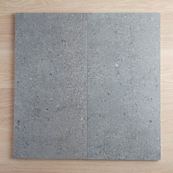 Hamilton Matte Charcoal Concrete Look Tile - Premium Peel and Stick Wall Tiles for Kitchen Backsplash, Bathroom, and Home Decor | Easy DIY Installation | Waterproof & Durable