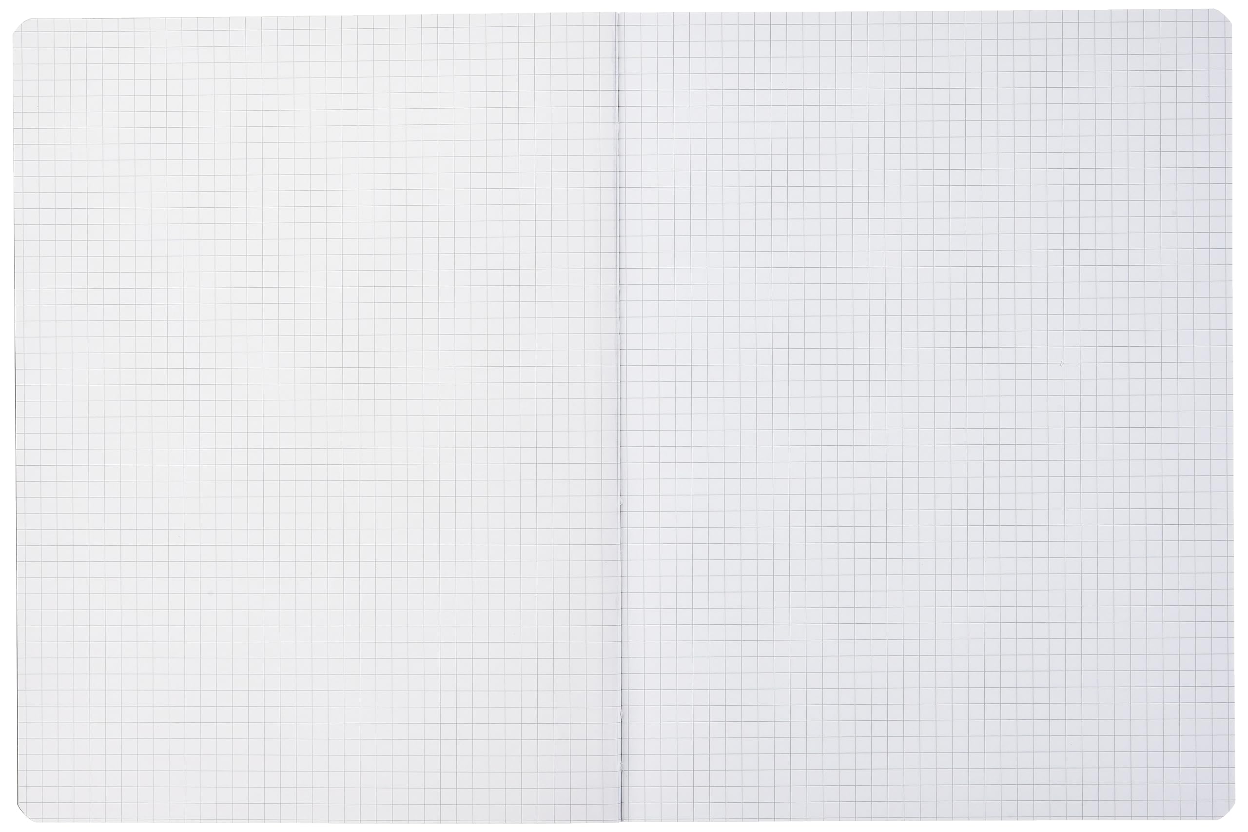 Rhodia 119229C Flexible Notebook - Black B5 Cloth Back Composition Book with 160 Pages of 80 g/m² White Clairefontaine Paper - Small Grid Design for Journaling, Sketching & Office Use