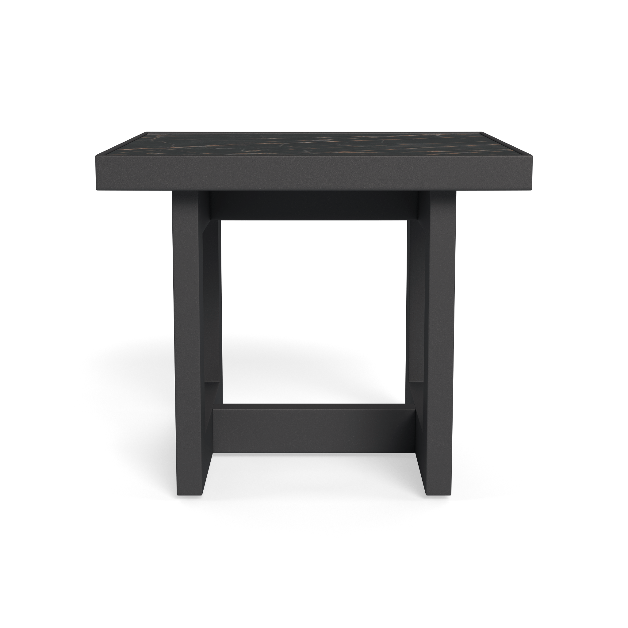 Hampton Side Table - Modern Nightstand with Storage Shelf for Bedroom, Living Room & Office | Small End Table with Sturdy Metal Frame & Wooden Top | Perfect for Home Decor, Reading Lamp & Alarm Clock