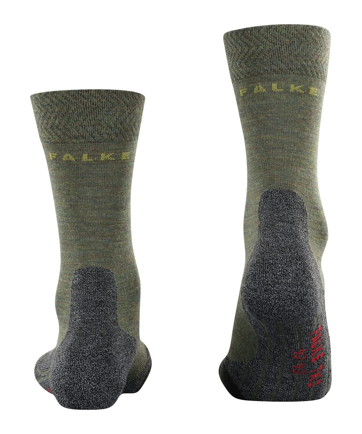 FALKE Men's Trekking 2 Melange Hiking Socks - Ivy Green for Outdoor Adventures & Mountain Climbing