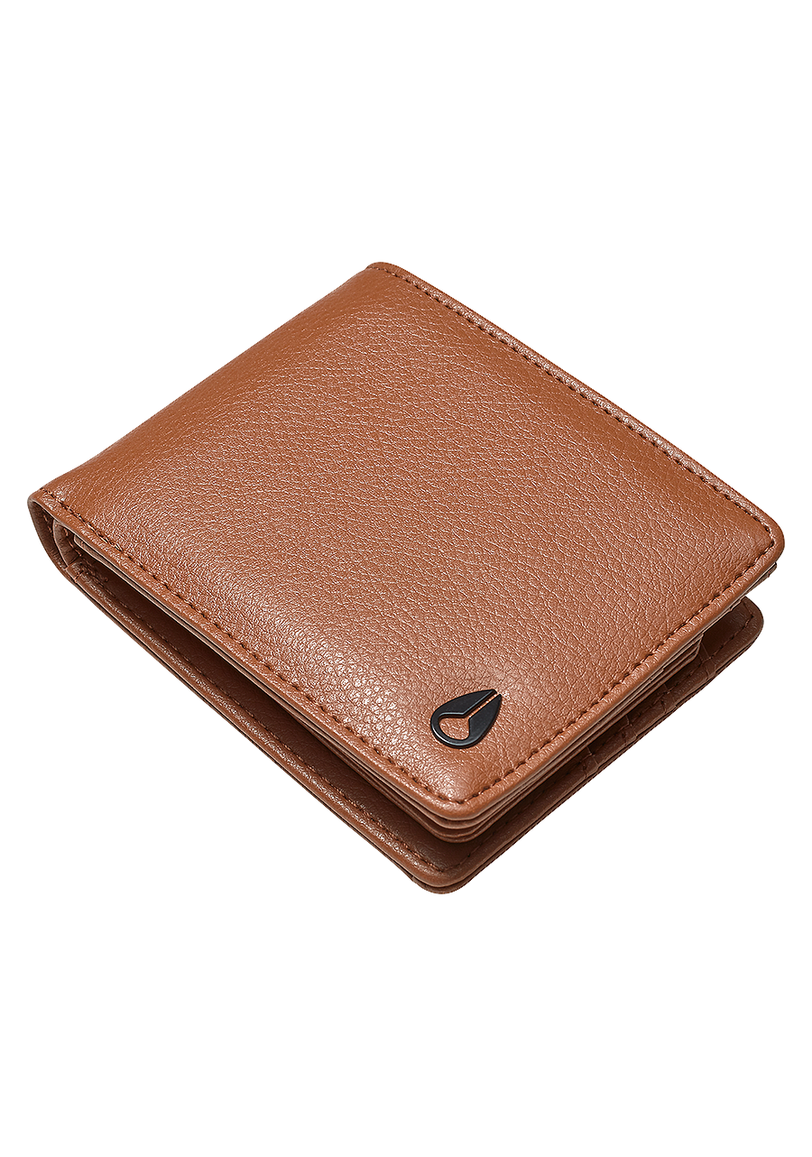 Vegan Leather Wallet for Women & Men - Slim RFID Blocking Bifold Wallet - Eco-Friendly Faux Leather Saddle Wallet - Perfect for Travel, Work & Everyday Use