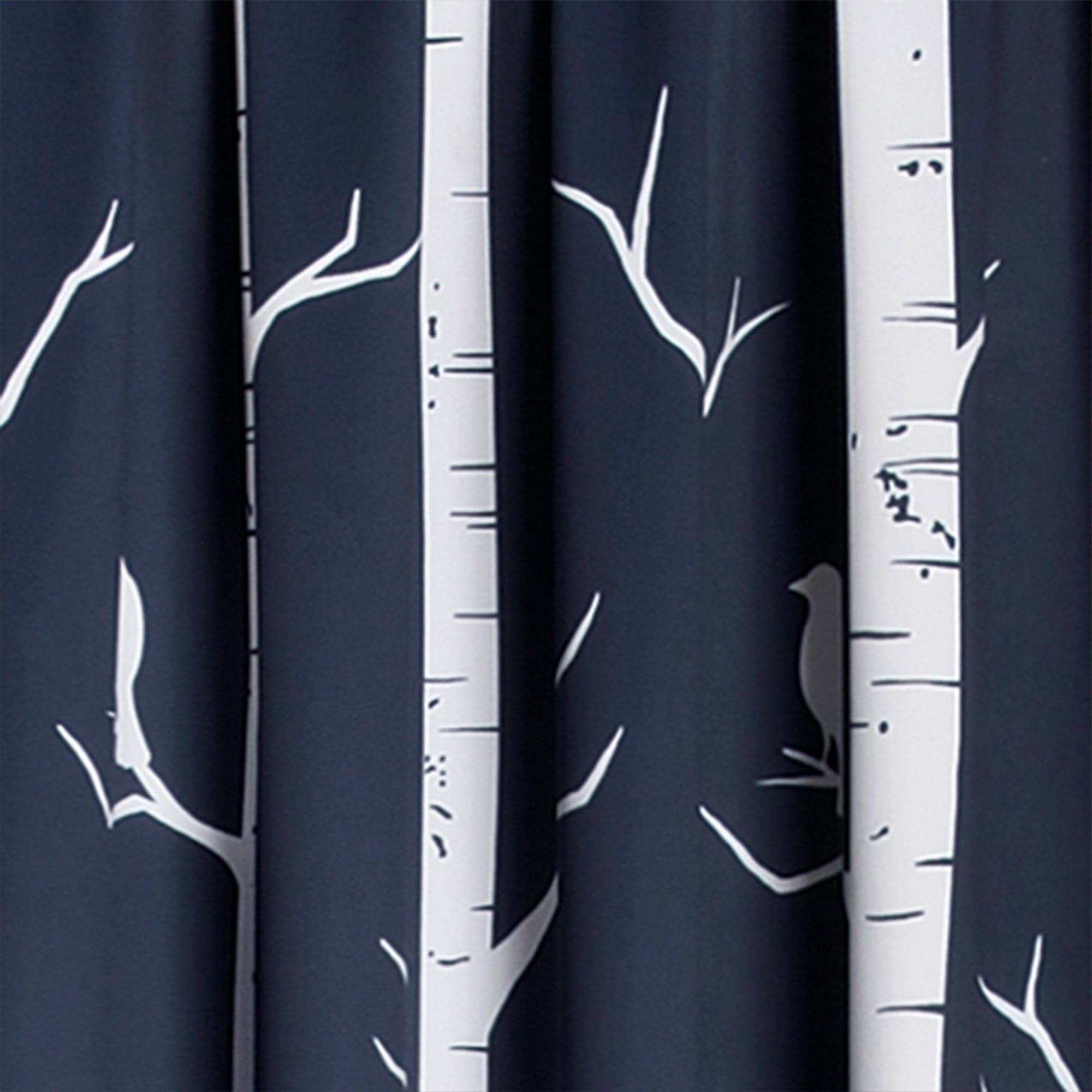 Bird on the Tree Light Filtering Window Curtain Set - Nature Inspired Sheer Drapes for Living Room & Bedroom - Perfect for Soft Sunlight & Privacy