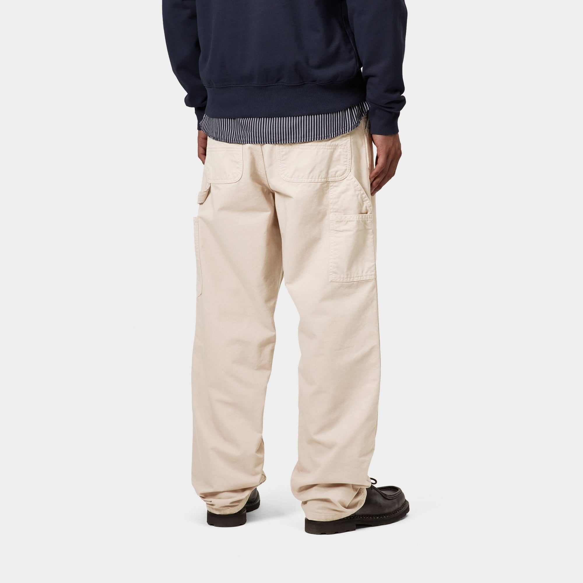 Single Knee Pant Drill | Fleur De Sel Garment Dyed Work Pants for Men - Durable & Stylish for Construction, Hiking & Outdoor Activities