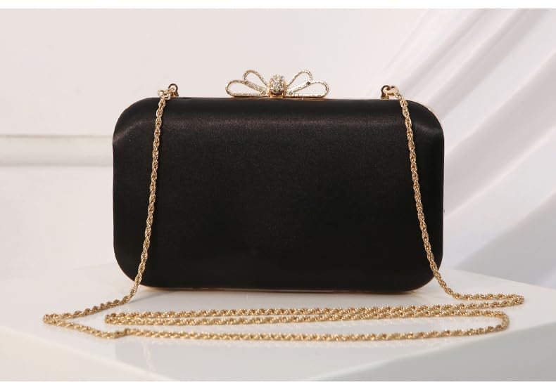 YYW Women's Elegant Clutch Purse - Evening Handbag with Top Handle & Adjustable Crossbody Strap - Perfect for Wedding, Party, Prom & Formal Occasions