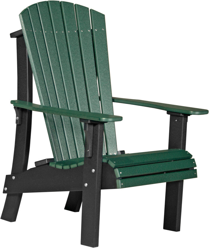 Premium Adirondack Chair - Heavy Duty Outdoor Patio Furniture, All-Weather Resin Wicker, Comfortable Lounge Chair for Garden, Poolside, Deck, and Backyard Relaxation