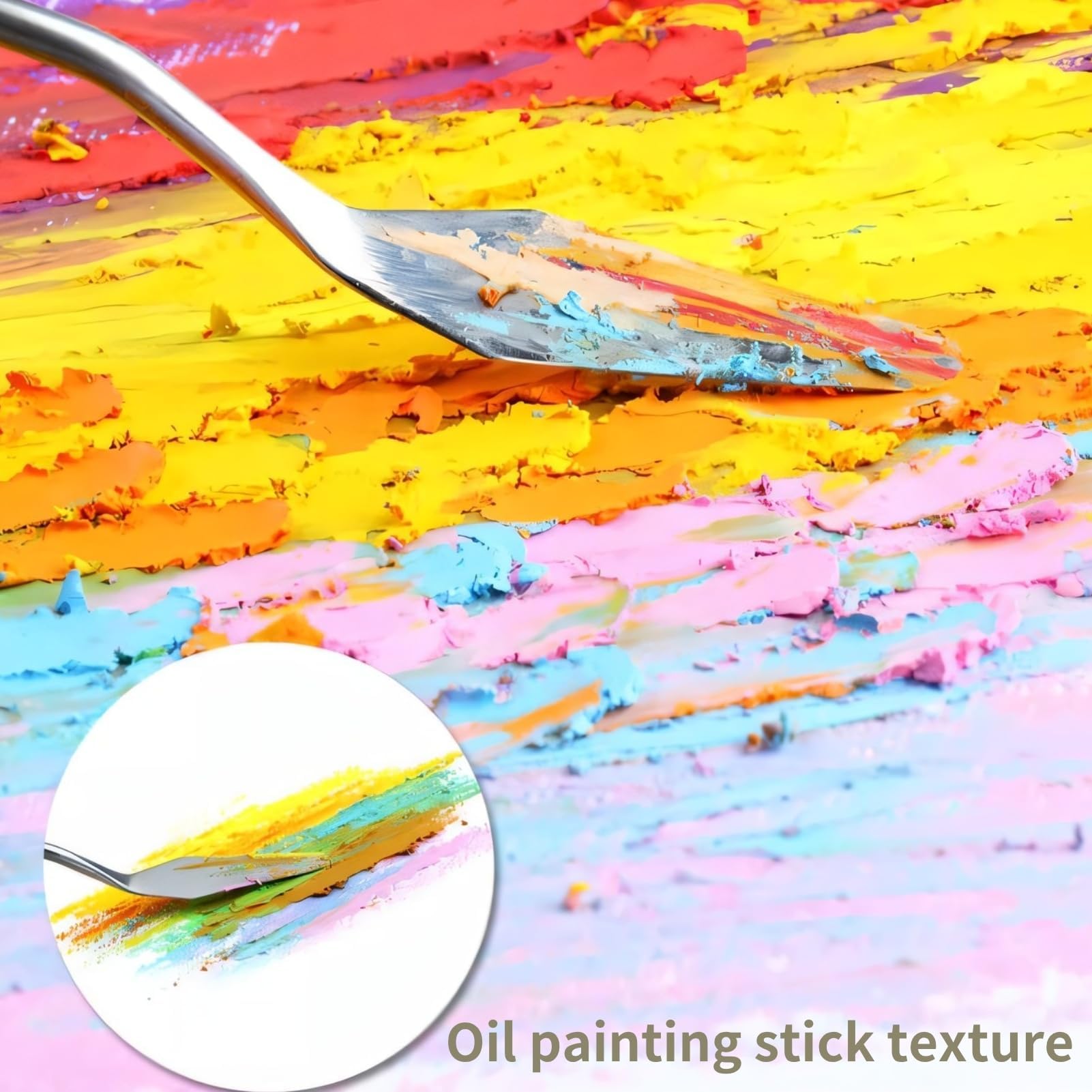 18PCS Stainless Steel Palette Knife Set - Wooden Handle Oil & Acrylic Paint Spatulas for Canvas Painting - Perfect for Artists, DIY Crafts & Mixing Colors
