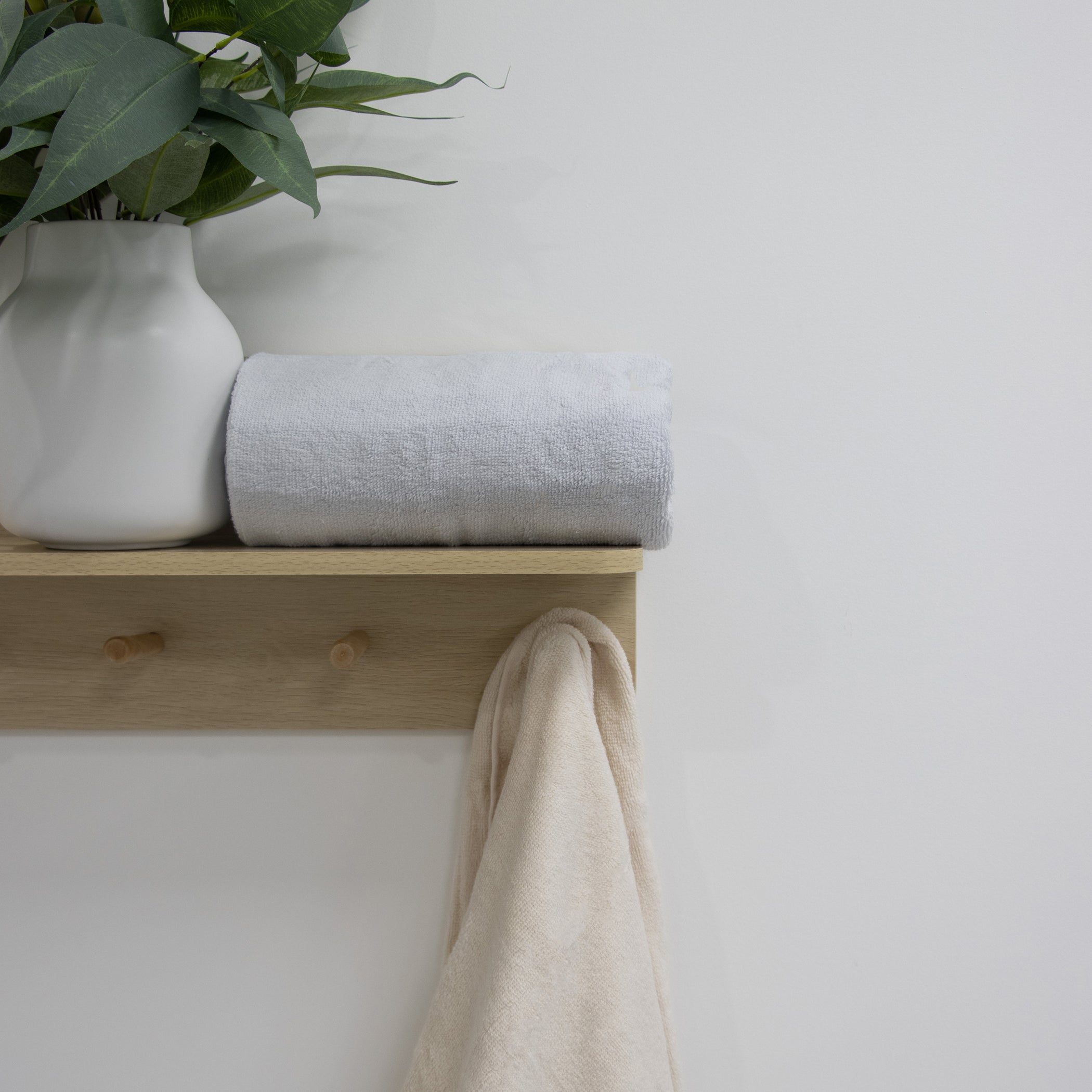Premium Nordic 2-Pack Bath Towels - Soft & Absorbent Grey & Sand Set for Spa, Beach & Luxury Bathroom Decor