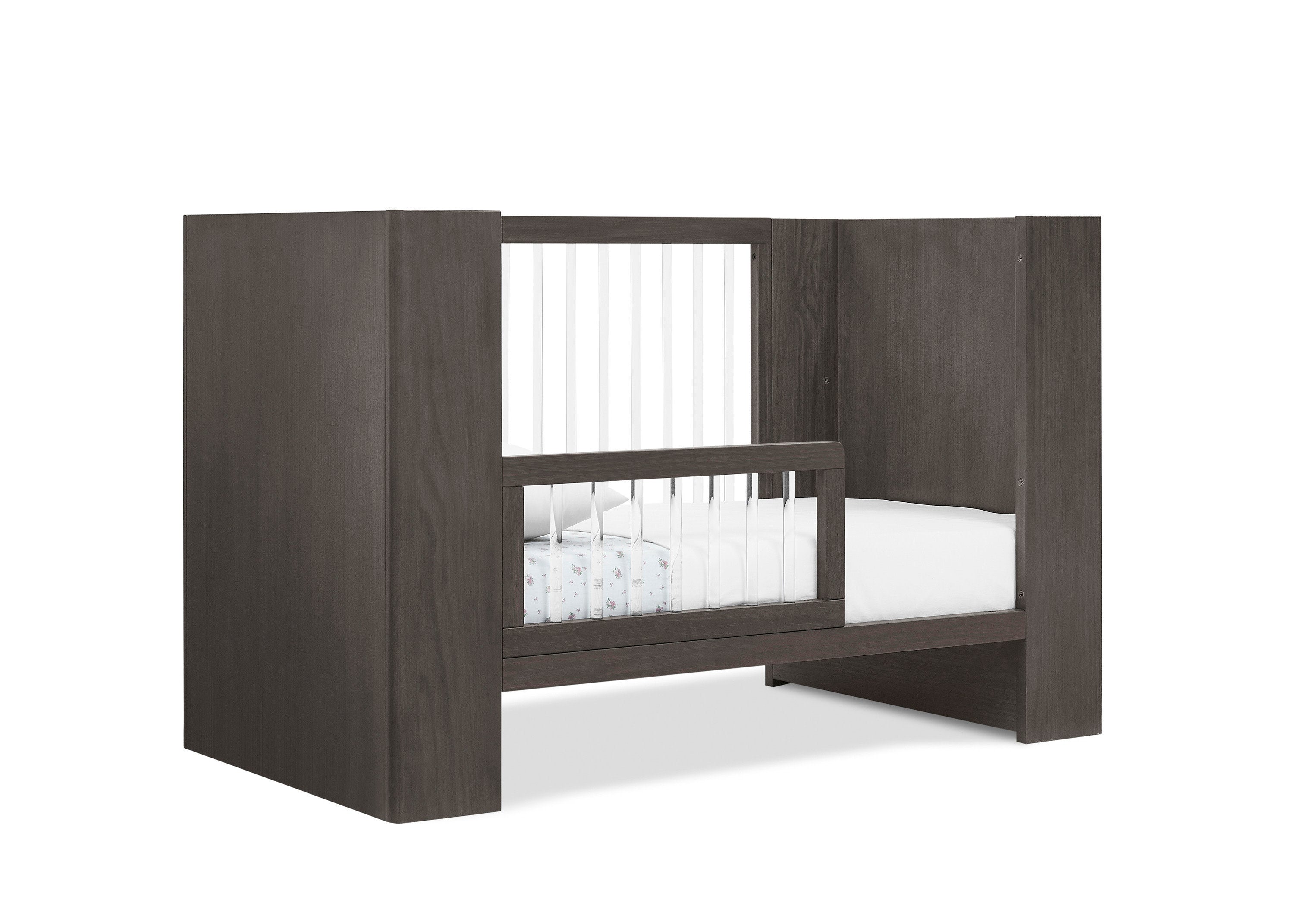 Aerin 4-in-1 Convertible Baby Crib - Toddler Bed, Daybed & Full-Size Bed | Safe & Stylish Nursery Furniture for Newborns to Teens | Perfect for Baby Rooms, Daycare Centers & Guest Bedrooms