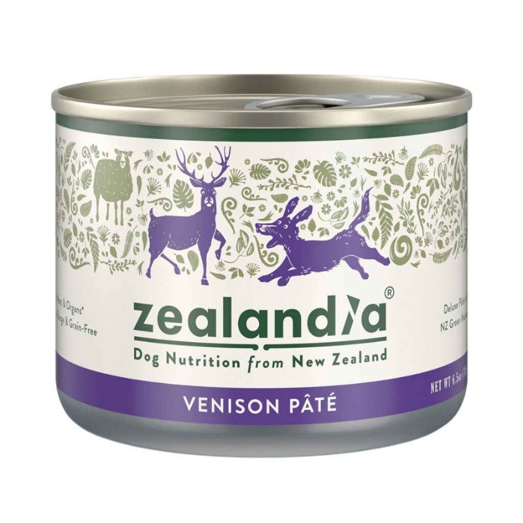 Premium Zealandia Natural Dog Food - 185g Cans with Beef, Lamb, Chicken, Hoki Fish, Salmon, Brushtail, Goat, Duck, Venison & Wallaby Flavors | Grain-Free Wet Food for Puppies & Adult Dogs | Perfect for Home Feeding, Travel & Outdoor Adventures