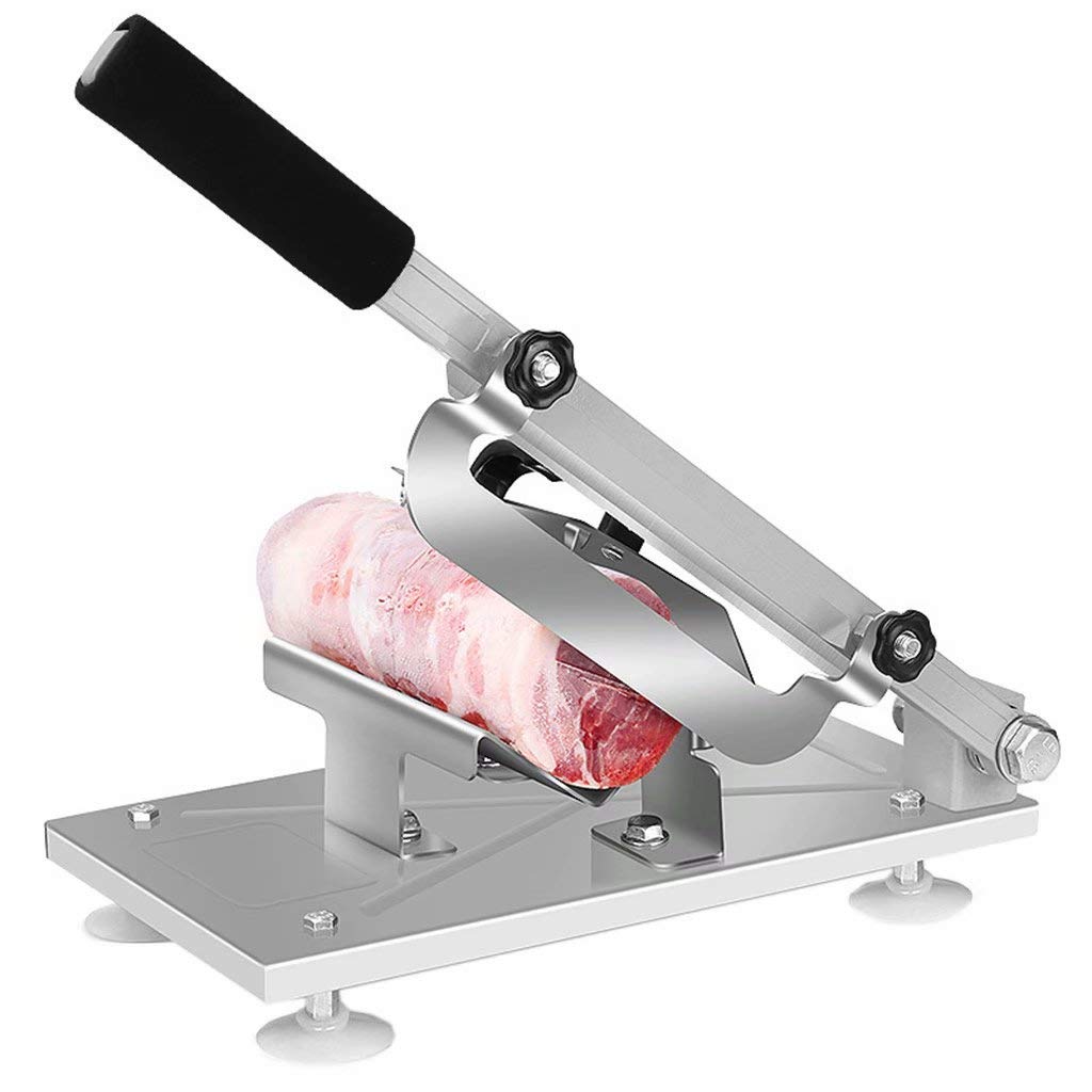 Stainless Steel Manual Frozen Meat Grinder - Heavy Duty for Beef, Mutton, Vegetables - Perfect for Home Kitchen, BBQ, and Hot Pot Rolls