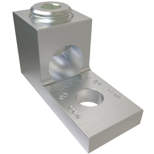 1/0 AWG Aluminum Mechanical Lugs - Heavy Duty Electrical Connectors for Industrial Wiring & Solar Panel Installations