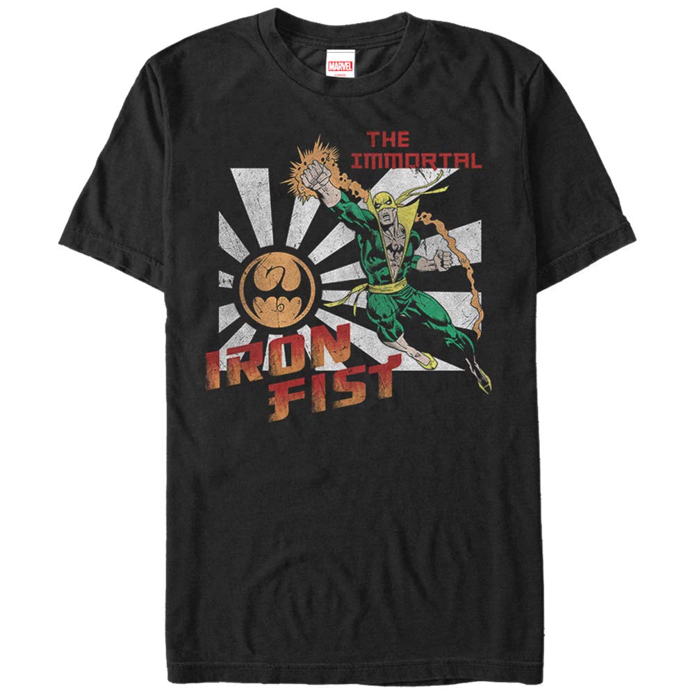 Marvel Iron Fist Immortal Graphic T-Shirt for Men | Superhero Comic Tee | Casual Wear & Cosplay | Perfect for Fans, Gifts, and Everyday Outfits