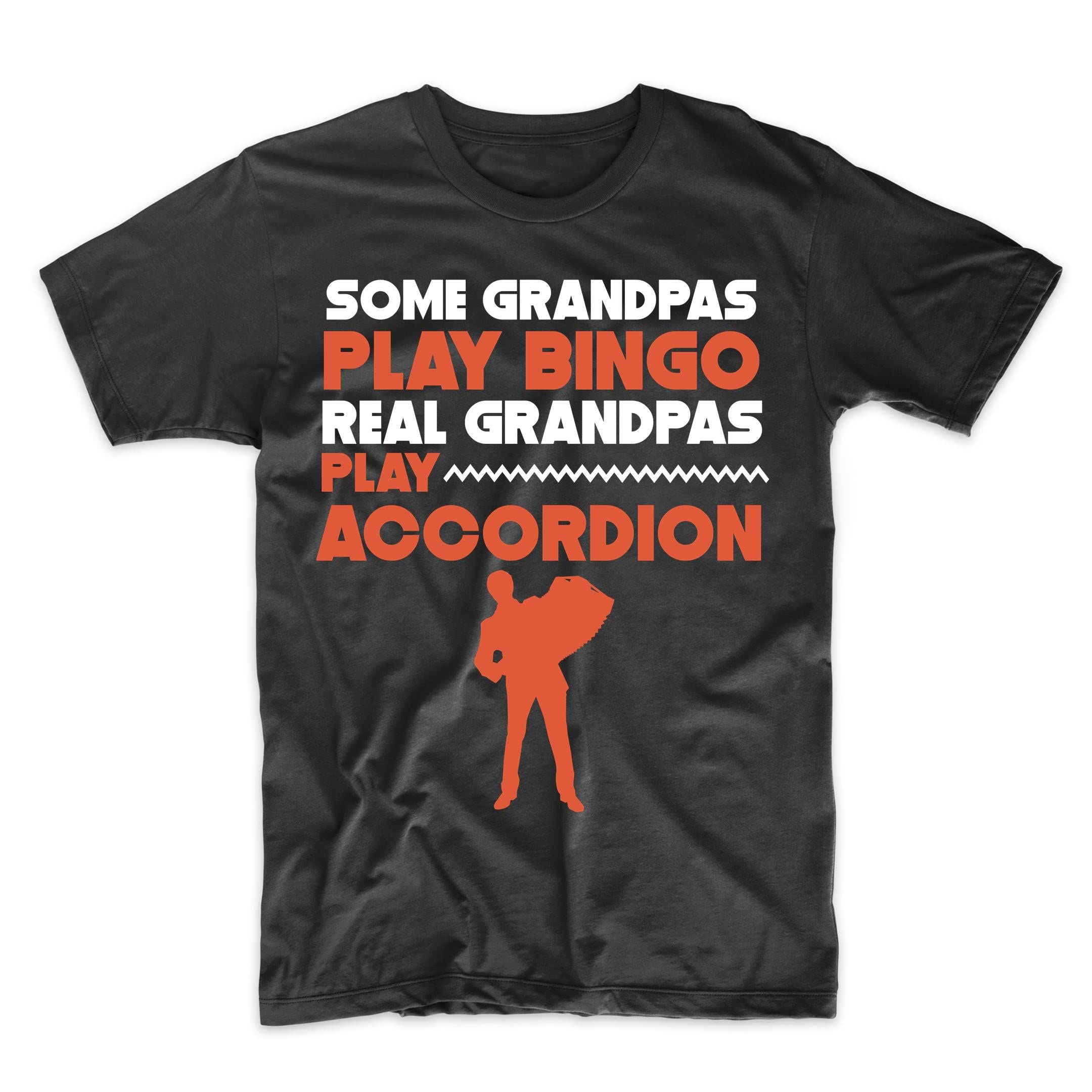 Funny Accordion Player T-Shirt - Vintage Grandpa Music Lover Gift - Perfect for Birthdays, Concerts & Music Enthusiasts