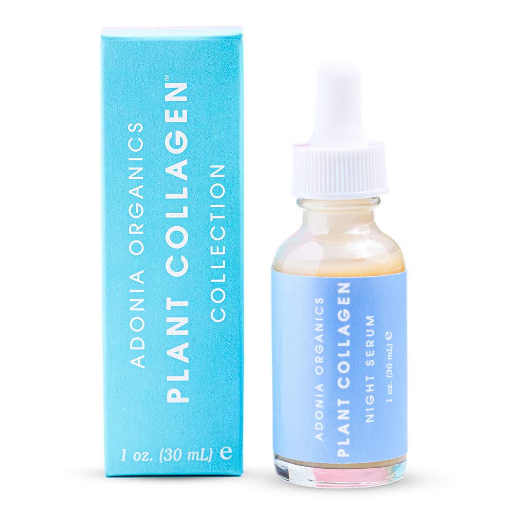 Best Plant Collagen Night Serum for Anti-Aging & Skin Rejuvenation - Hydrating Facial Treatment for Wrinkles & Fine Lines - Perfect for Nighttime Skincare Routine