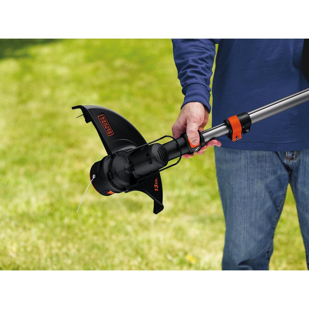 BLACK+DECKER 40V MAX* 13-Inch 2-in-1 Cordless String Trimmer & Edger with POWERCOMMAND Kit (LST136) - Perfect for Lawn Care, Yard Maintenance & Landscaping
