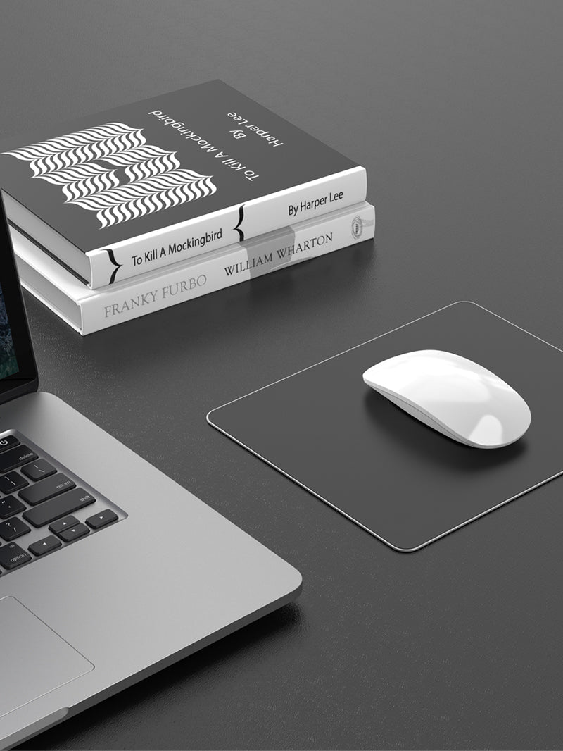 Premium Metal Aluminum Mouse Pad - Non-Slip Gaming & Office Desk Mat for PC, Laptop - Perfect for Work, Gaming & Home Office Setup
