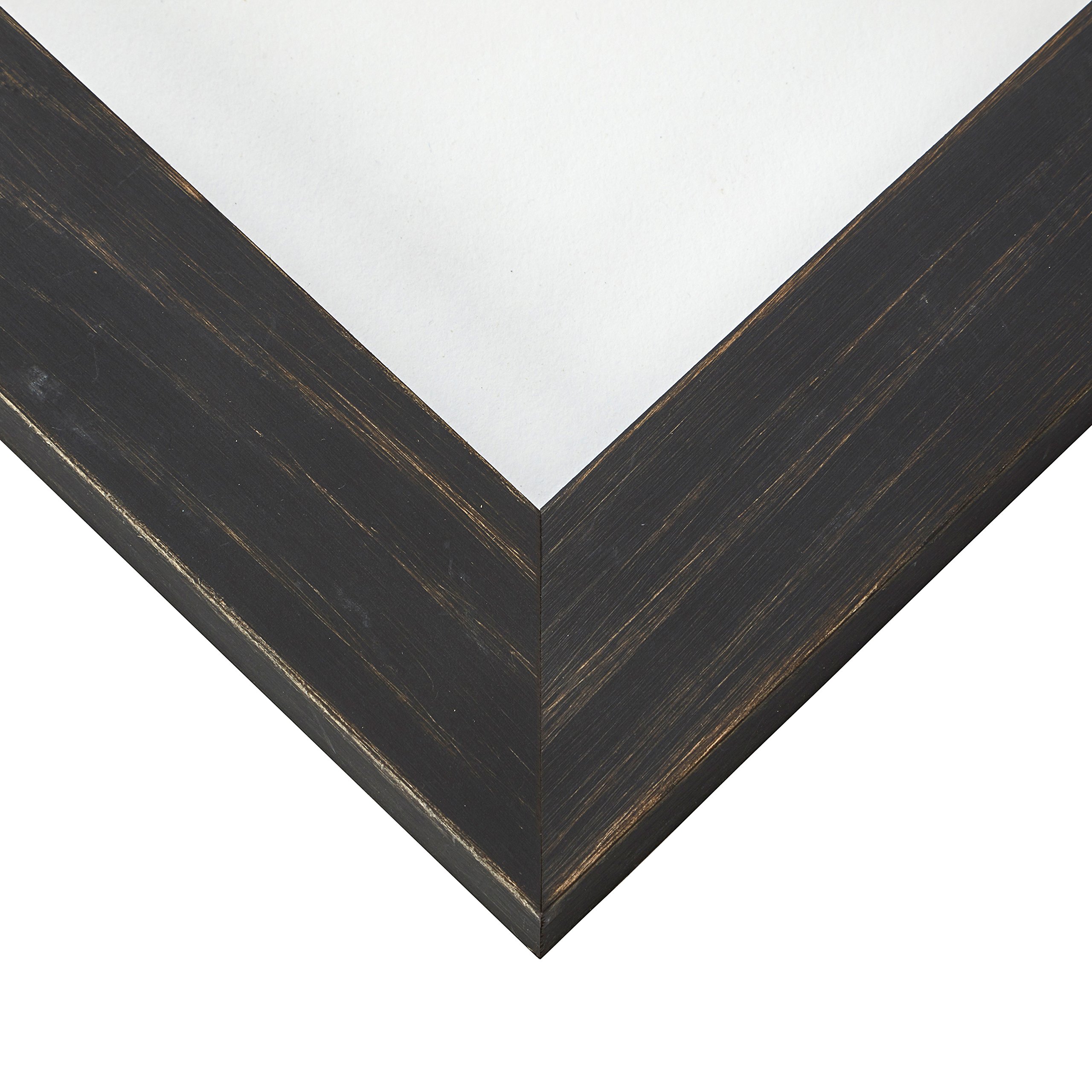 Craig Frames B920 Jasper Picture Frame - Country Charcoal Black - 16x20 Inches - Premium Wood Photo Frame for Wall Display, Home Decor & Office Artwork