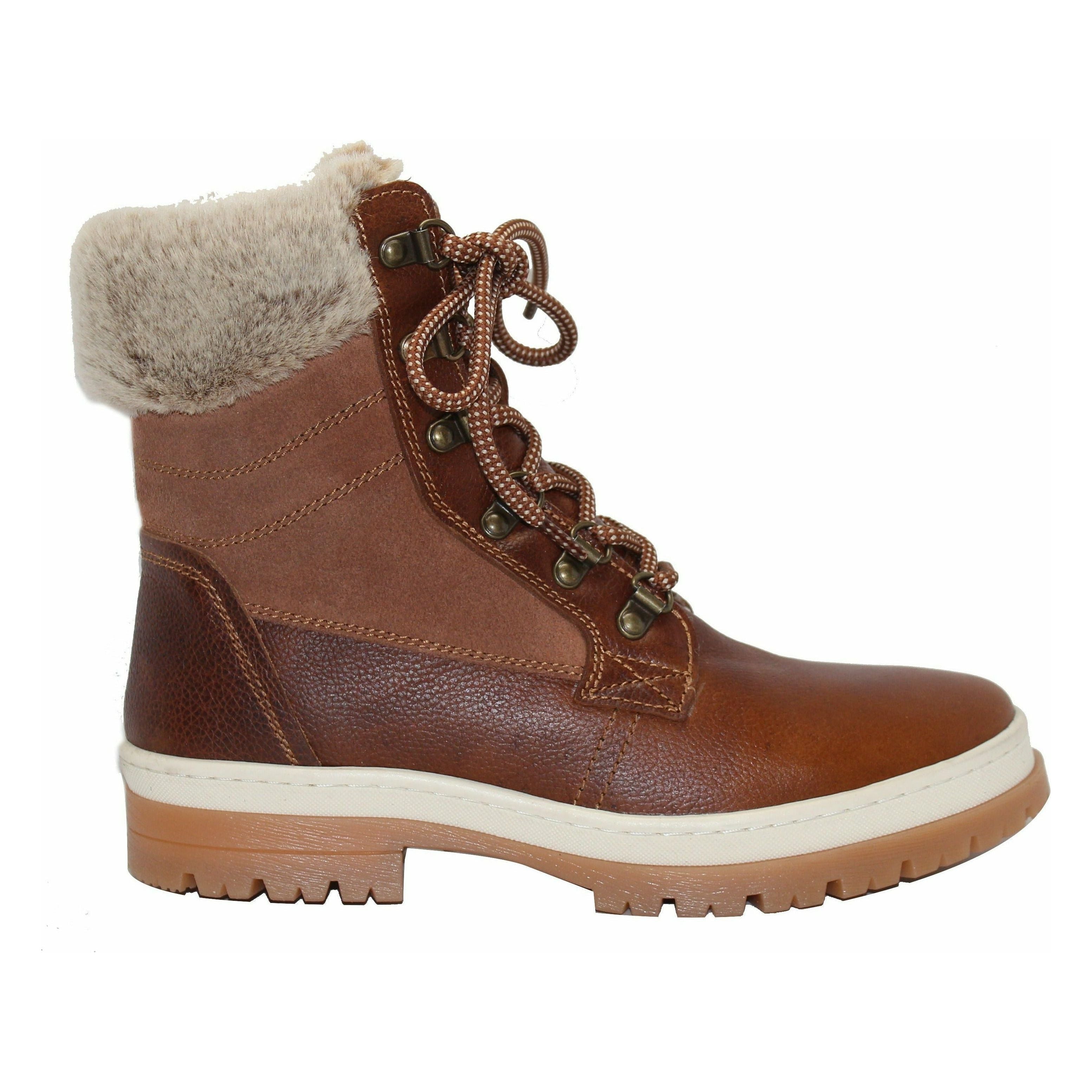 Eric Michael Sandy Boot - Waterproof Leather Ankle Boots for Women, Comfortable Slip-On Casual Shoes - Perfect for Hiking, Walking & Outdoor Activities