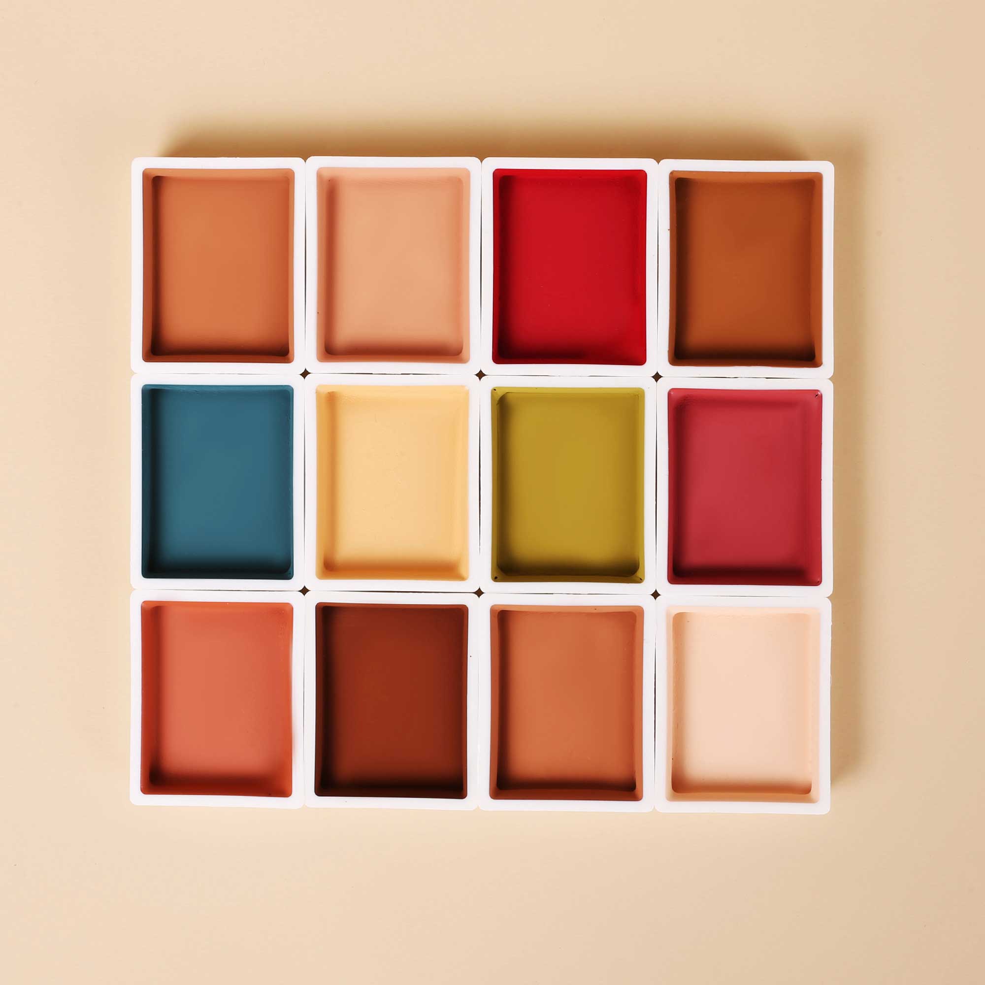 Narrative Cosmetics Alcohol Palette Refill Pans - 12 Skin Tone Shades for Professional Makeup Artists | Perfect for Face Contouring, Highlighting & Airbrush Makeup