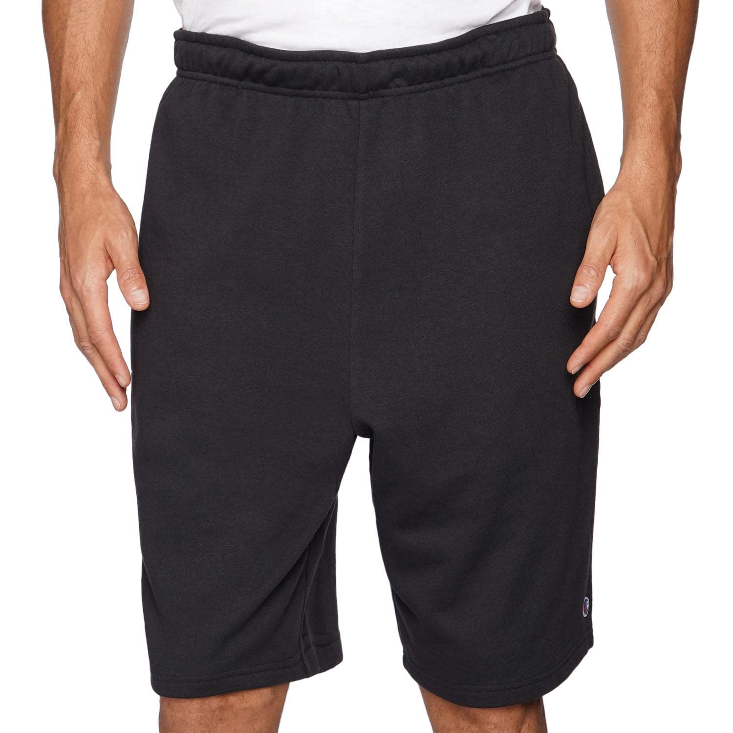 Champion Men's French Terry Elastic Waist Shorts - Comfortable Casual Workout Shorts for Gym, Running & Lounge Wear