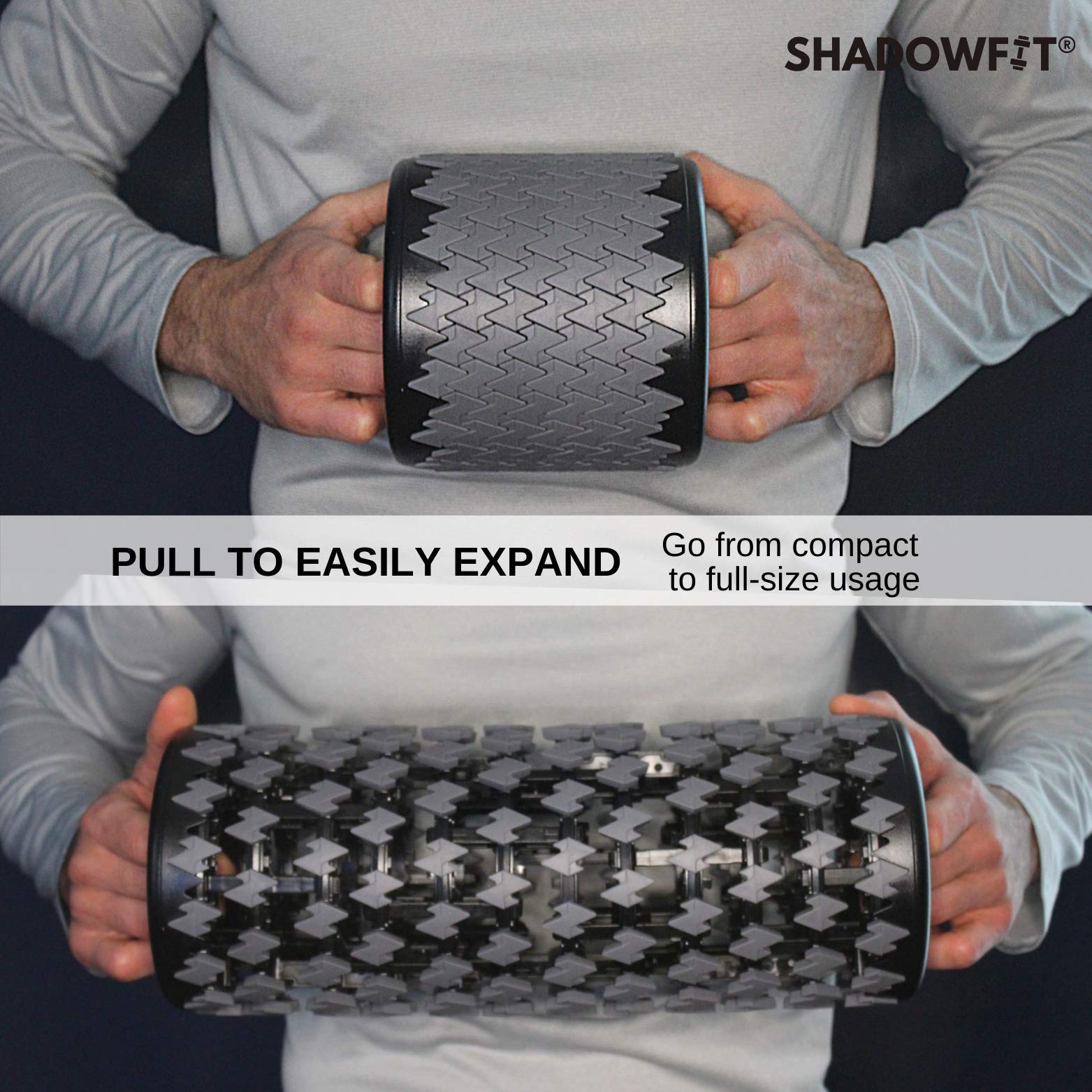 High Density Foam Roller for Muscle Recovery & Deep Tissue Massage - Relieve Sore Muscles, Tension & Pain in Thighs, Arms & Back - Perfect for Post-Workout, Yoga & Physical Therapy (Gray)