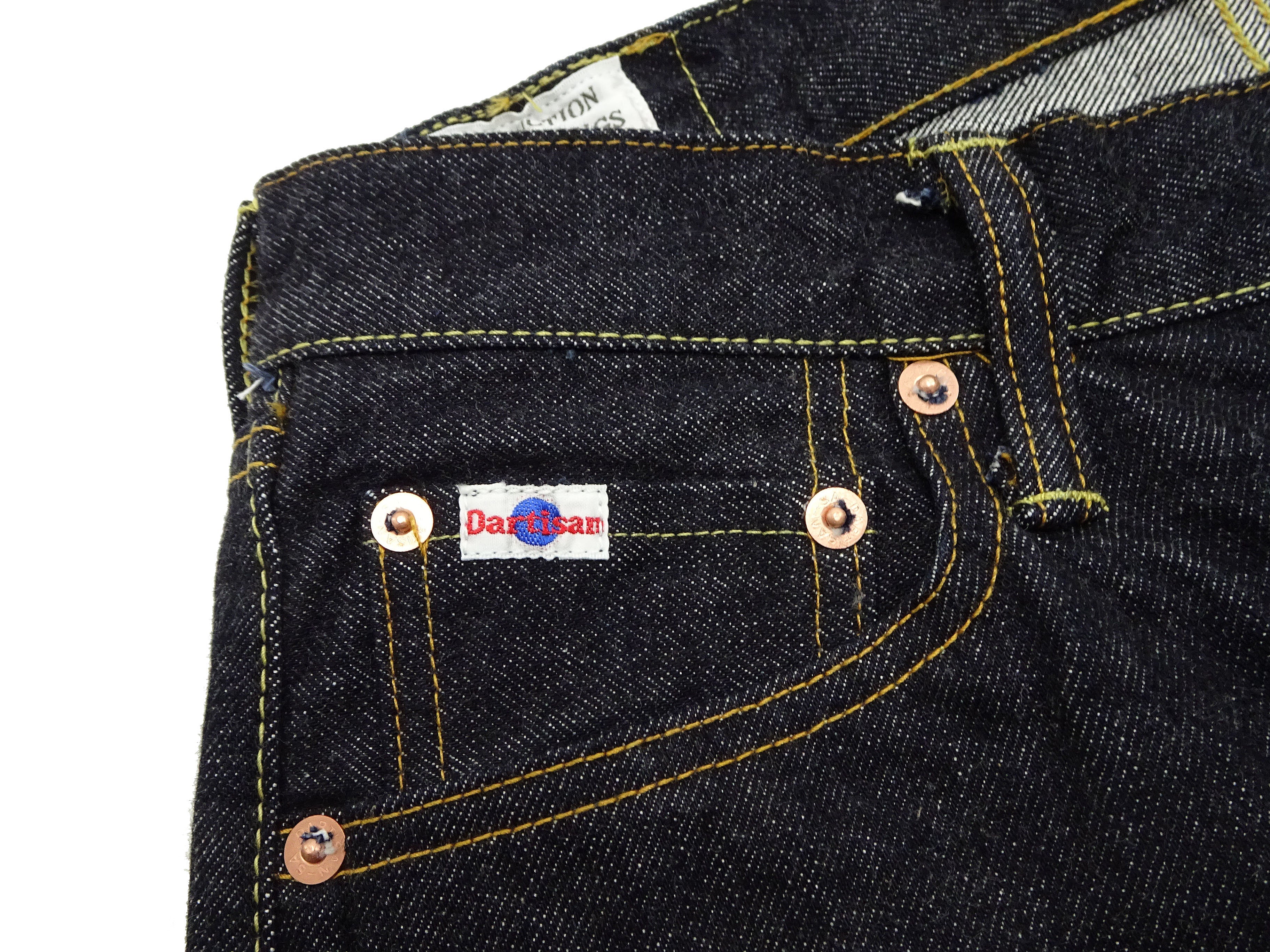 Studio D'artisan Men's Regular Straight Fit 15oz Japanese Selvedge Denim Jeans - Button Fly, One Wash (SDA SD-101) | Premium Raw Denim for Casual Wear & Vintage Style