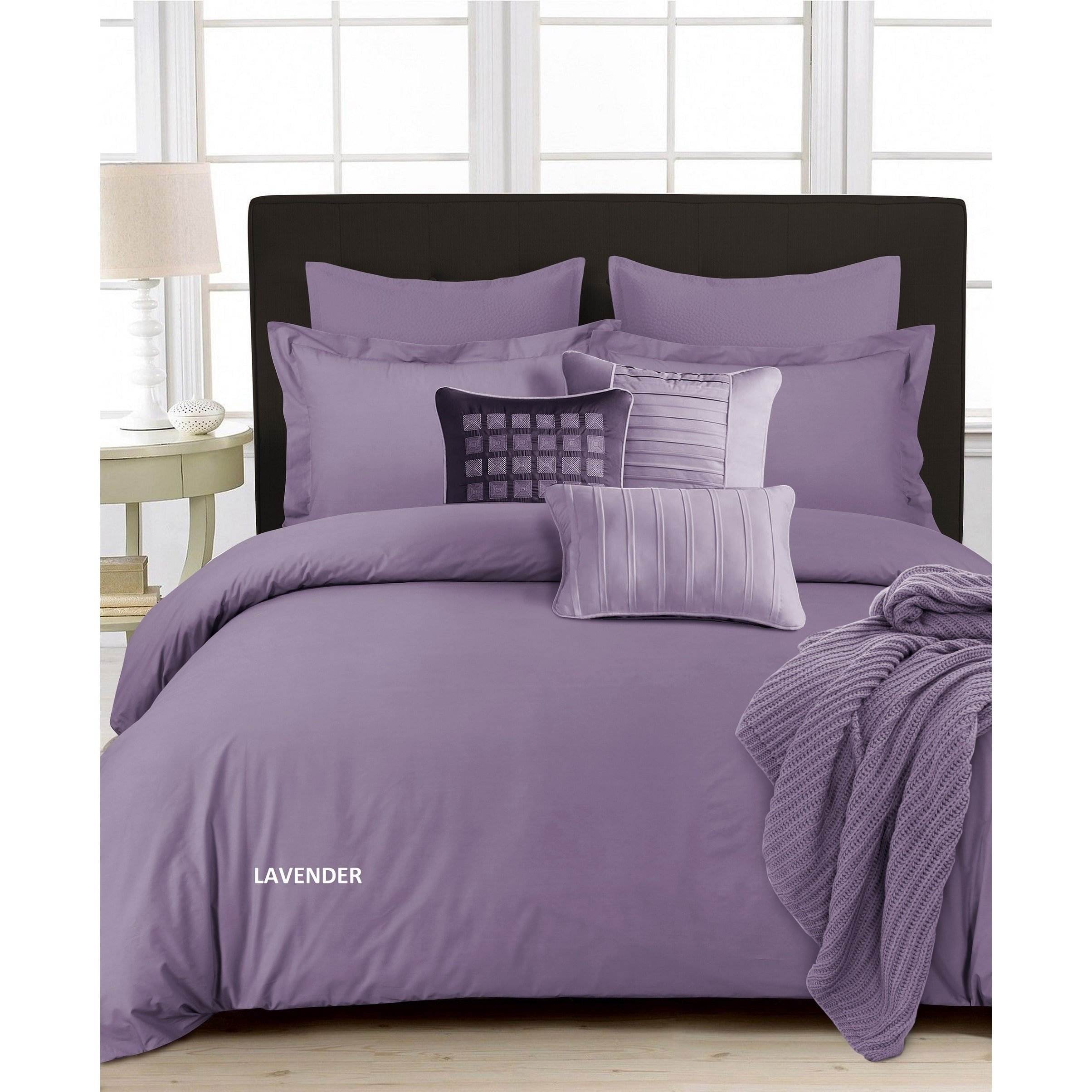 Tribeca Living 100% Cotton King Duvet Cover Set - 350 Thread Count Percale Bedding with Duvet Cover & 2 Shams - Oversized Luxury Bedding for King Size Beds - Soft Breathable Cotton for All Seasons - Perfect for Master Bedrooms, Guest Rooms & Hotels