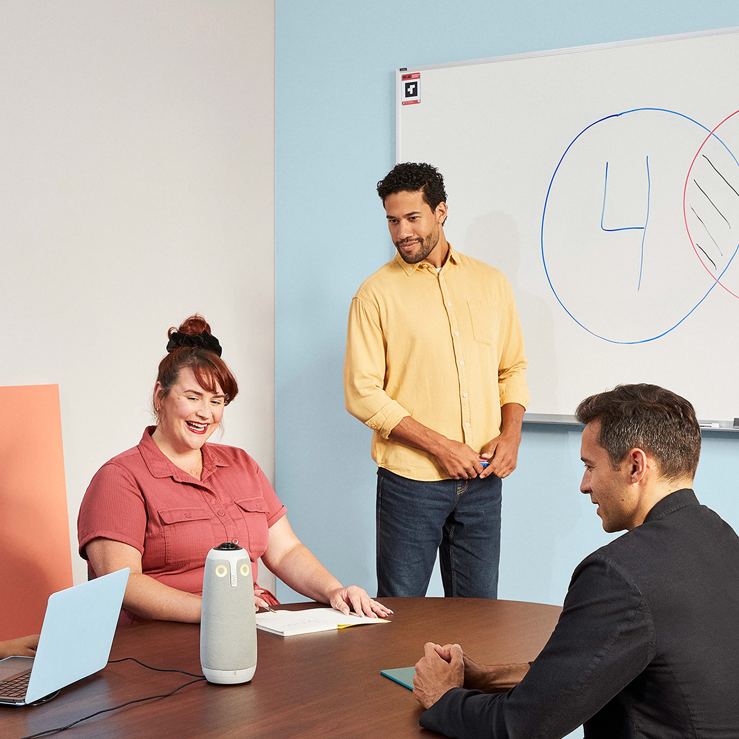 Meeting Owl 3 + Whiteboard Owl Camera Bundle - Smart 360° Video Conference System with Auto Speaker Tracking & Whiteboard Enhancement | Perfect for Hybrid Meetings, Remote Teams & Classroom Presentations