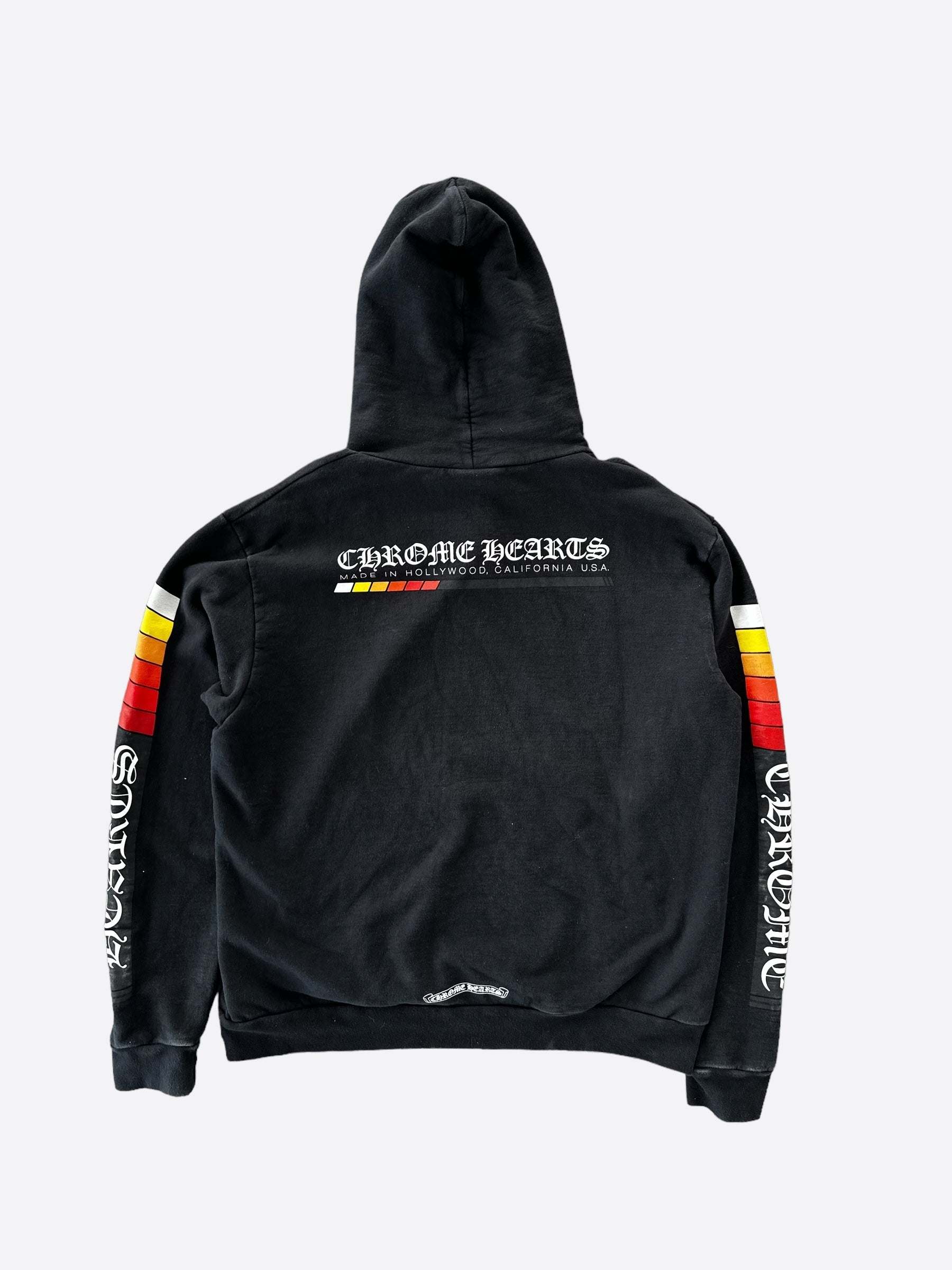 Chrome Hearts Black Racing Stripes Hoodie - Stylish Men's & Women's Pullover Sweatshirt | Streetwear Fashion for Casual Wear & Outfits