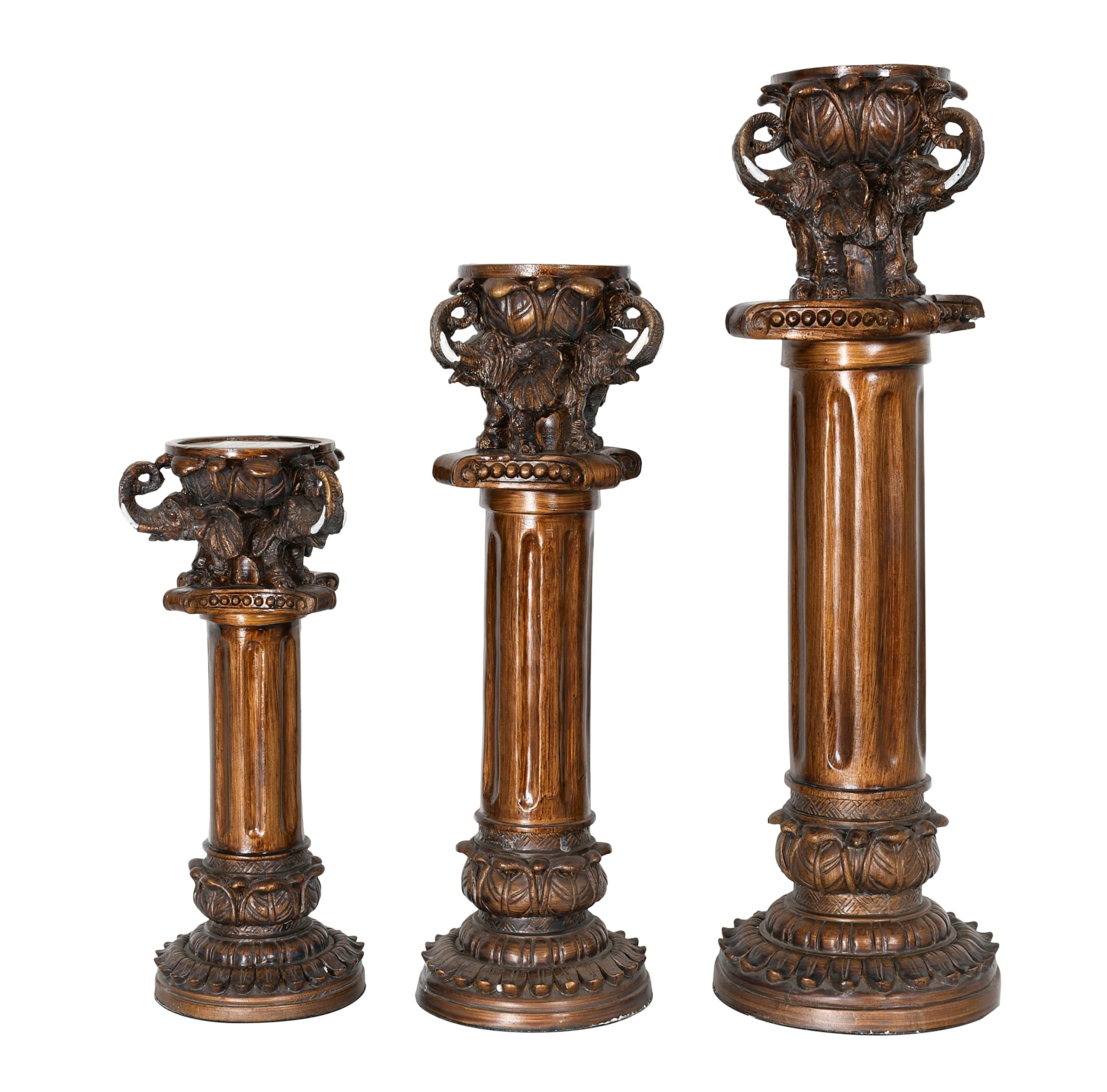 AFD Home Elephant Candle Holder - Elegant Decorative Elephant Statue for Home Decor, Wedding Centerpiece & Gift Idea - Perfect for Living Room, Bedroom, Mantel or Tabletop Display