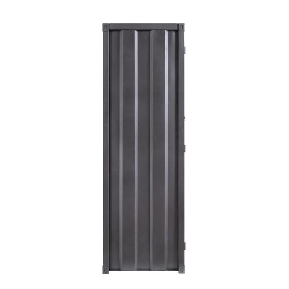 Acme Cargo Wardrobe with Double Doors in Gunmetal Finish - Perfect for Bedroom Closet Storage & Garage Organization