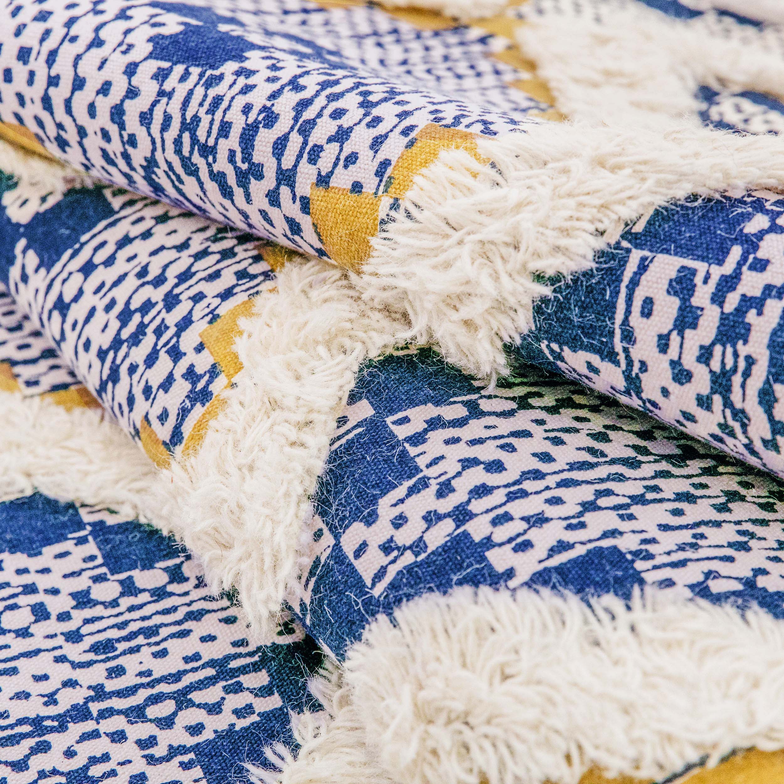 Hand Tufted Cotton Wool Geometric Farmhouse Area Rug - Soft Textured Boho Chic Rug for Living Room, Bedroom, Dining Room Decor