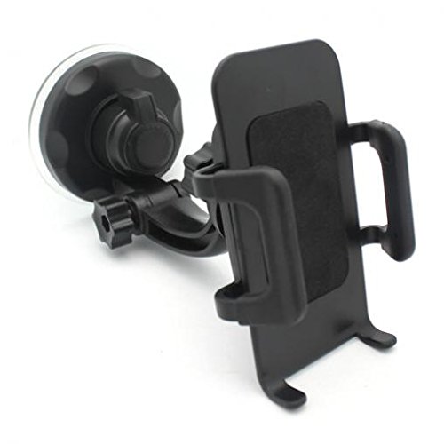 Universal Car Phone Mount Holder - 360° Rotating Windshield & Dashboard Suction Cup Stand for Samsung Galaxy J3/J7 V, J3 Mission Eclipse - Hands-Free Driving & GPS Navigation Accessory