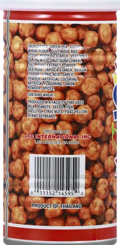 Hapi Snacks Spicy Sriracha Peas - Crunchy Roasted Green Peas with Bold Sriracha Flavor - 9.9 oz (Pack of 4) - Perfect for Office Snacking, Movie Nights & Healthy On-the-Go Treats