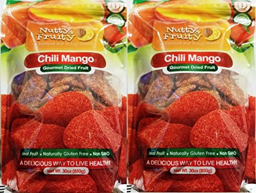Premium Spicy Mango Slices - Sweet & Tangy Dried Fruit Snack, 30oz (2 Pack) - Perfect for Healthy Snacking, Office Treats & Party Favors