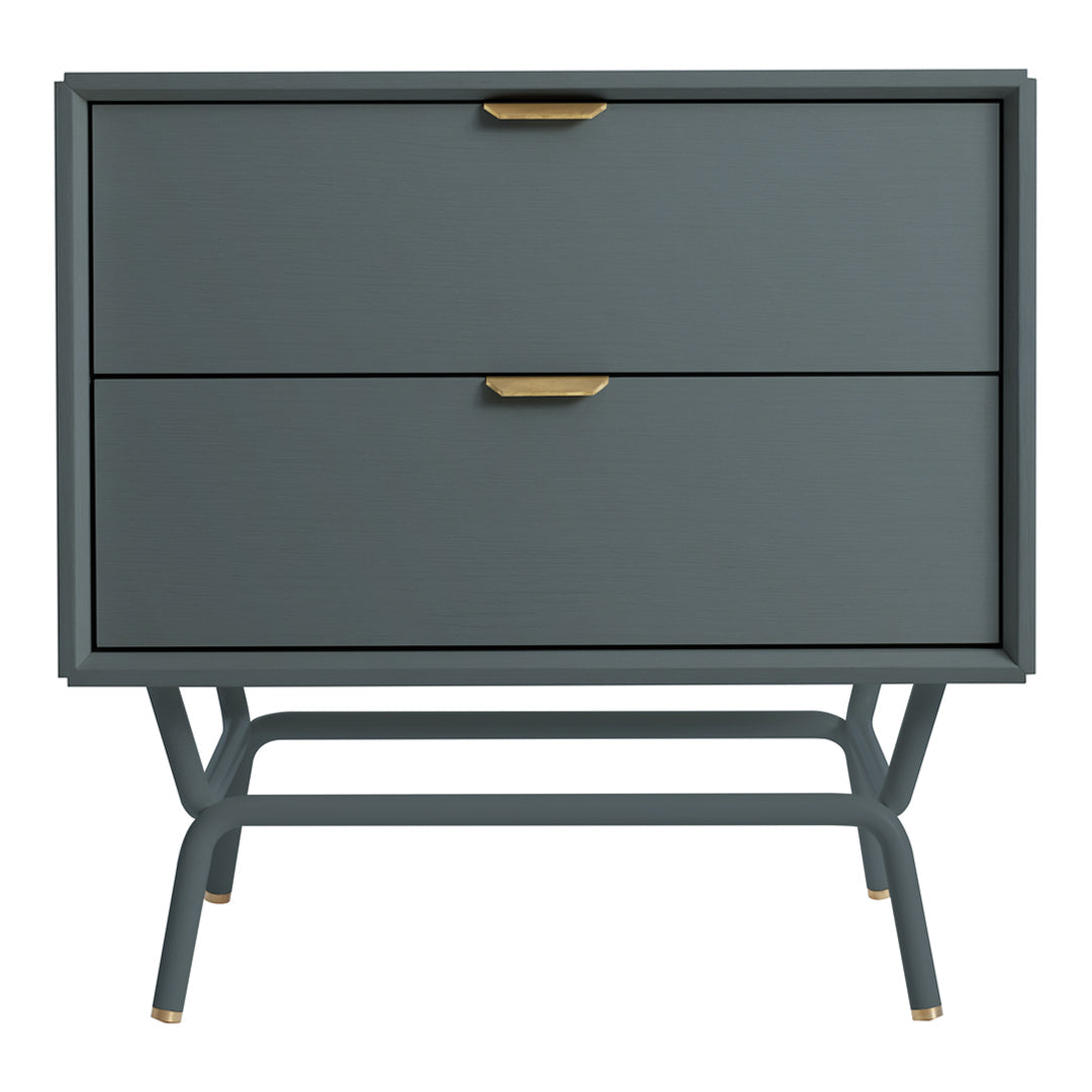 Modern Blu Dot Dang Nightstand - Minimalist Bedside Table with Storage Shelf | Perfect for Small Spaces, Bedrooms & Apartments