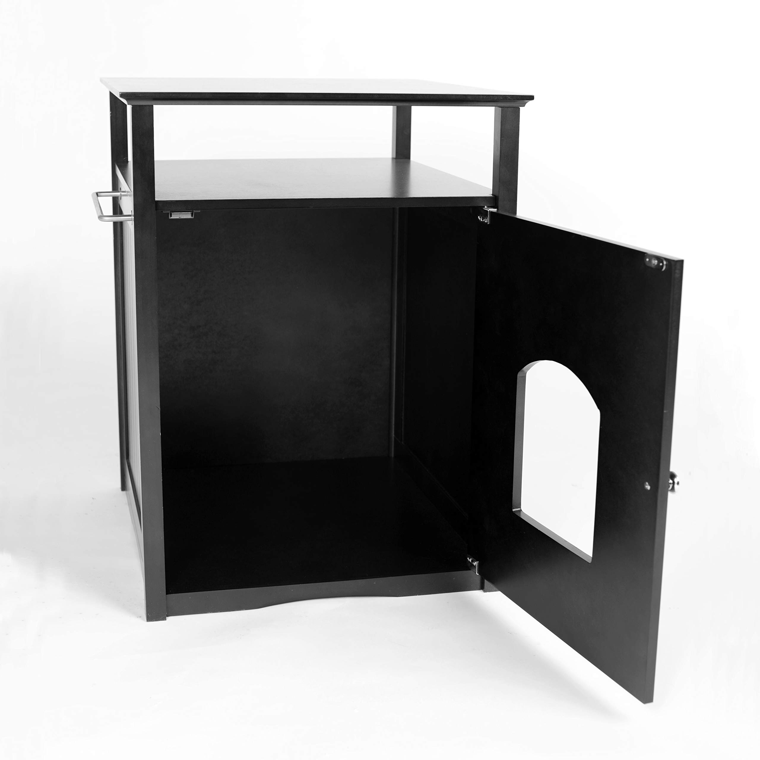 Merry Pet Cat Washroom & Night Stand Pet House – Hidden Litter Box Furniture for Small Spaces | Discreet Cat Toilet Solution for Apartments & Bedrooms