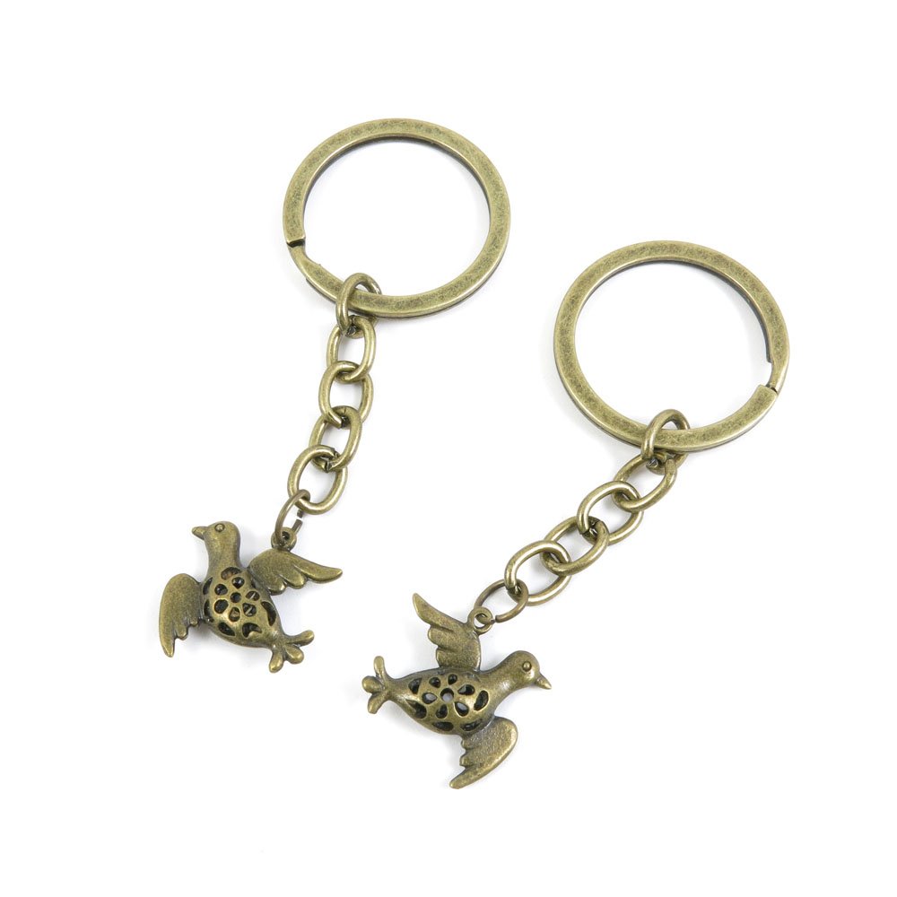 Wholesale Peace Dove Keychains - Bulk Key Rings, Jewelry Findings & Clasps for DIY Crafts, Gifts & Promotional Items - D1WP4