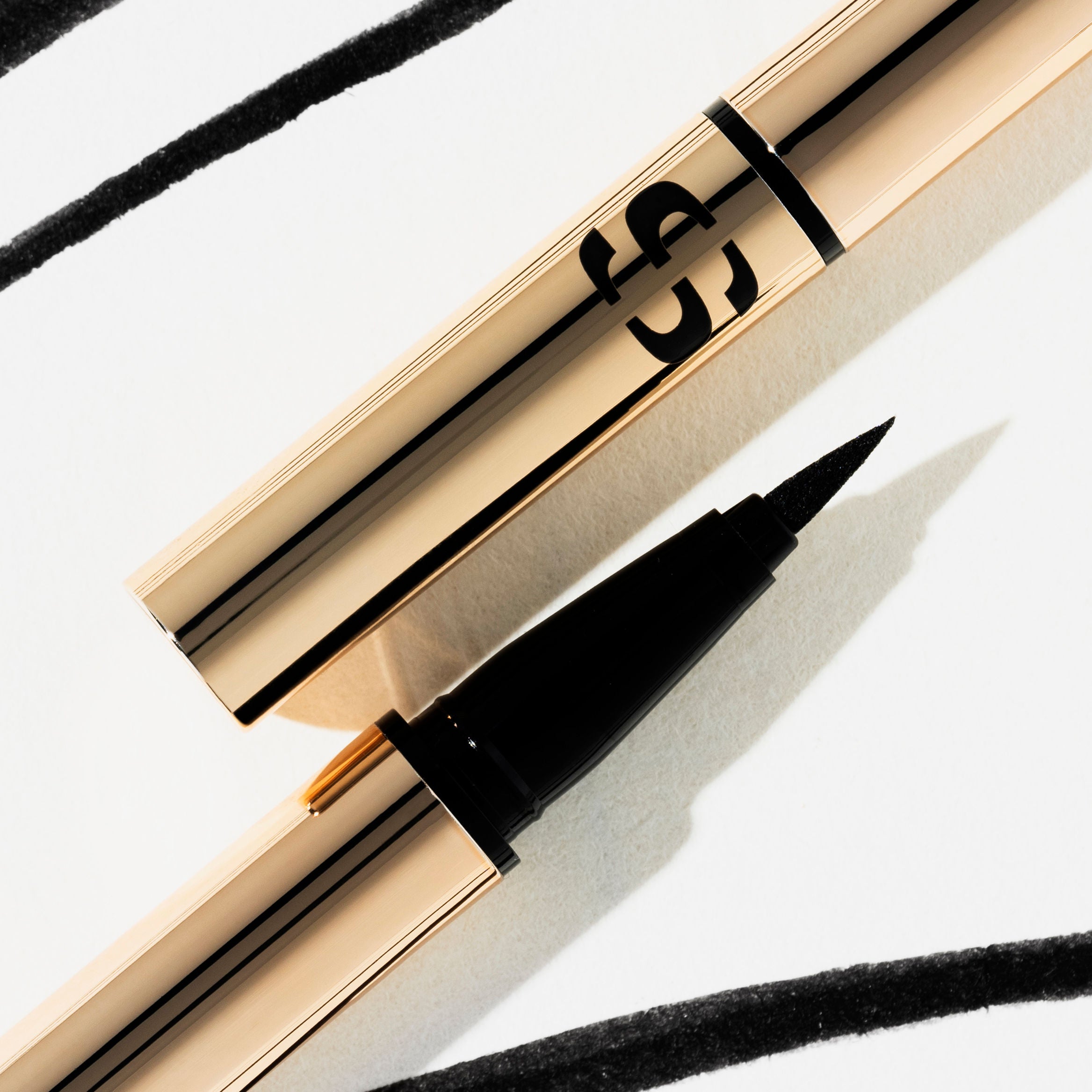 Ligne Noire Eyeliner - Waterproof Liquid Eyeliner Pen for Precise Winged Liner & Cat Eye Makeup - Long Lasting Smudge Proof Eyeliner for Daily Use & Special Occasions