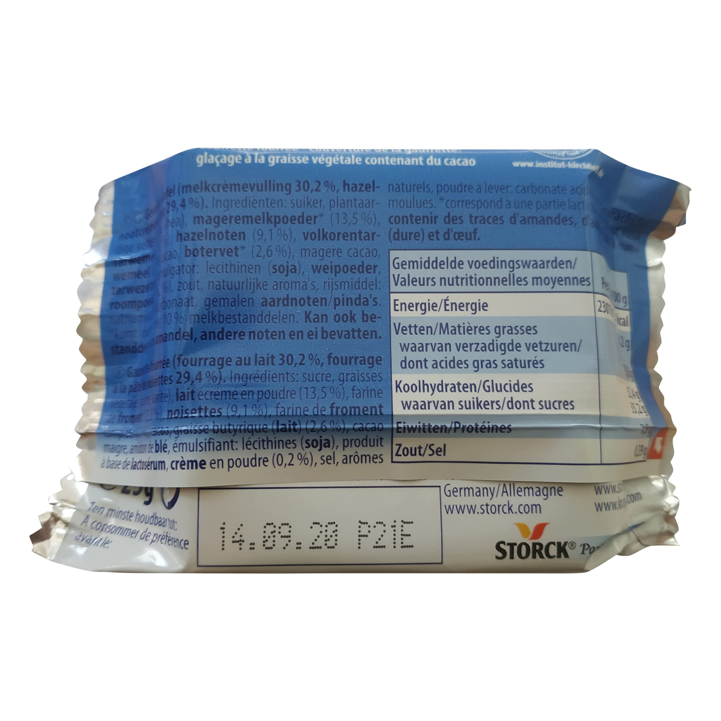 Knoppers Milk Hazelnut Wafer Bars - Crispy Chocolate Wafers with Creamy Hazelnut Filling (4.4oz Pack) - Perfect for Snacking, Lunchboxes & Coffee Breaks